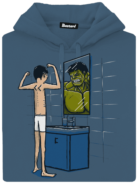 Hulk dámska mikina klokanka Denim