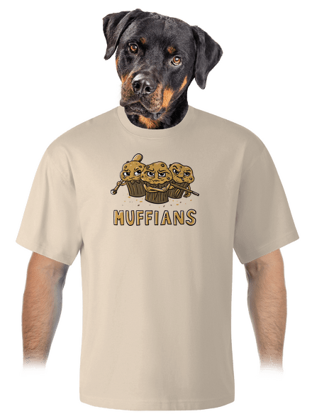 Muffians unisex tričko oversized Almond