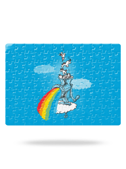 Ako vzniká dúha puzzle White