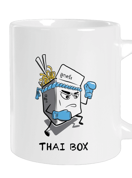 Thai box veľký hrnček White