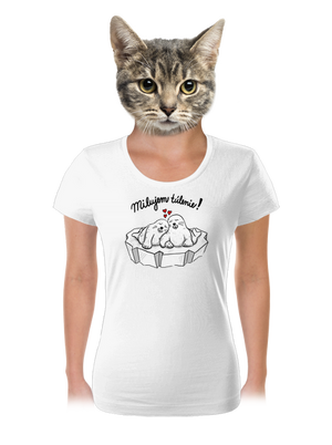 Milujem túlenie dámske tričko White