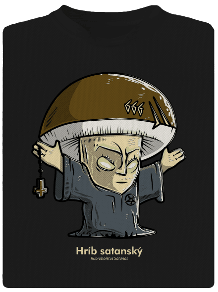 Hríb satanský detské športové tričko Black