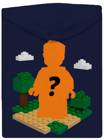 Lego z vlastnej fotky pánska mikina na zips Navy