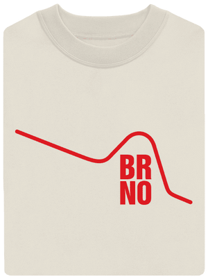 Brno unisex mikina bez kapucne Off White