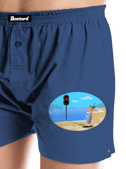 Bezpečné plávanie pánske trenky Blue