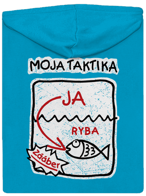 Rybárska taktika dámska mikina na zips Blue Atol