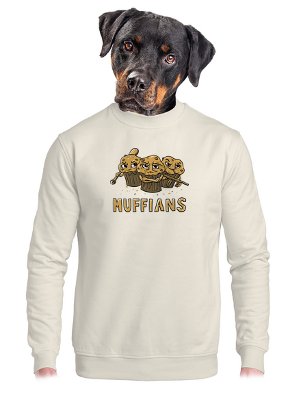 Muffians unisex mikina bez kapucne Off White
