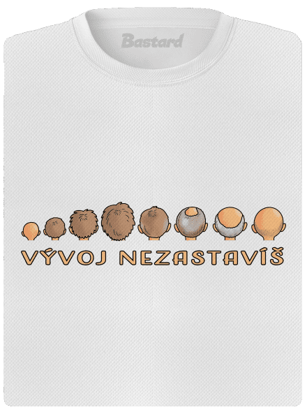 Vývoj nezastavíš dámske športové tričko White