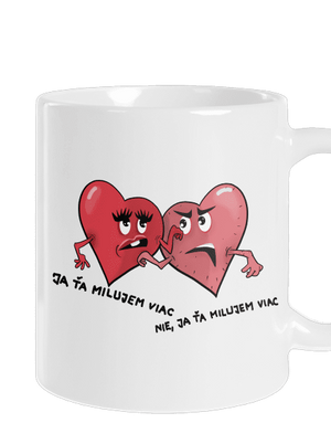 Srdiečka klasický hrnček White