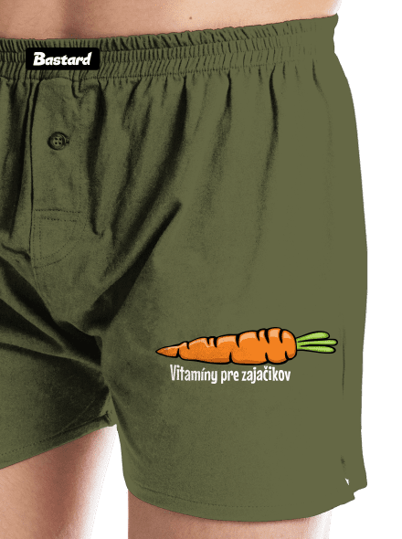 Vitamíny pre zajačikov pánske trenky Khaki