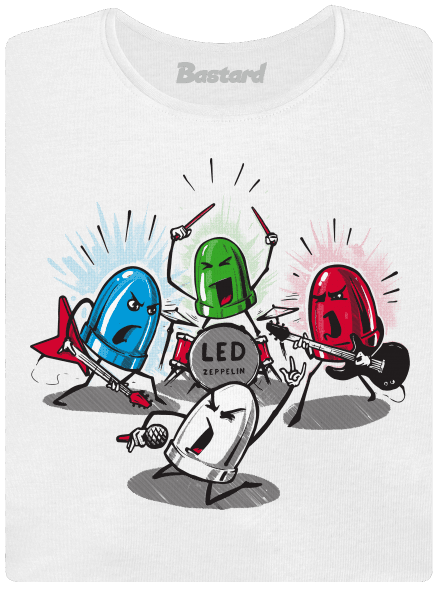 Led Zeppelin dámske tričko prémium White