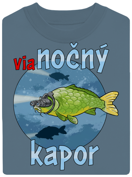 Vianočný kapor unisex mikina bez kapucne Nordic Blue