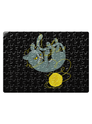 Nevrlý kocúr puzzle White