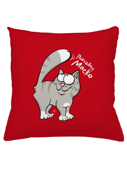 Macko a Micka vankúš Red