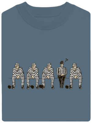 Nevinný unisex mikina bez kapucne Nordic Blue