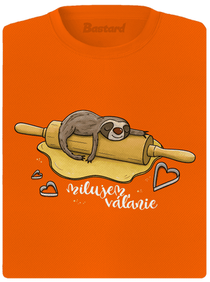 Milujem váľanie dámske športové tričko Neon Orange