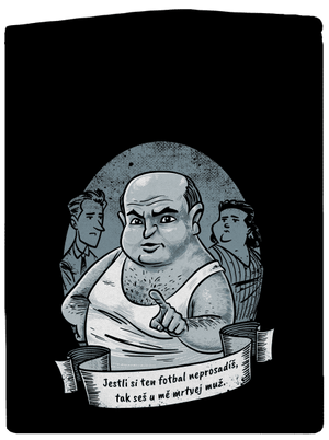 B14: Ecce Homo Homolka pánska mikina na zips Black