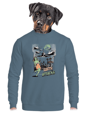 unisex mikina bez kapucne