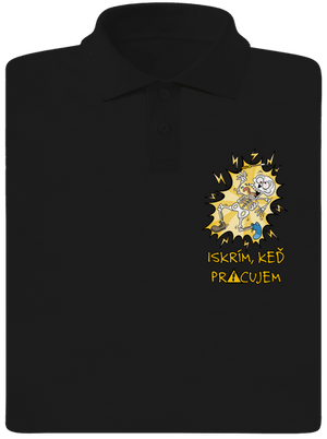 Iskrím pánska polokošeľa Black