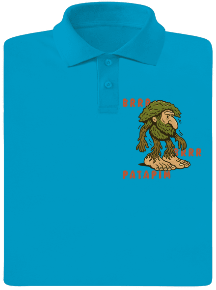 Brrr Brrr Patapim – Italian Brainrot pánska polokošeľa Blue Atol