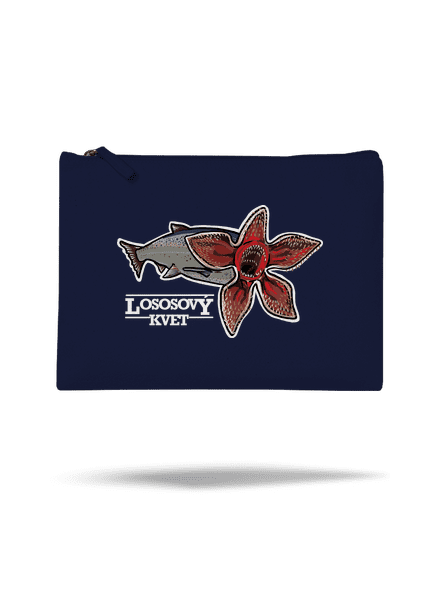 Lososový kvet taštička French Navy