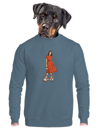 unisex mikina bez kapucne