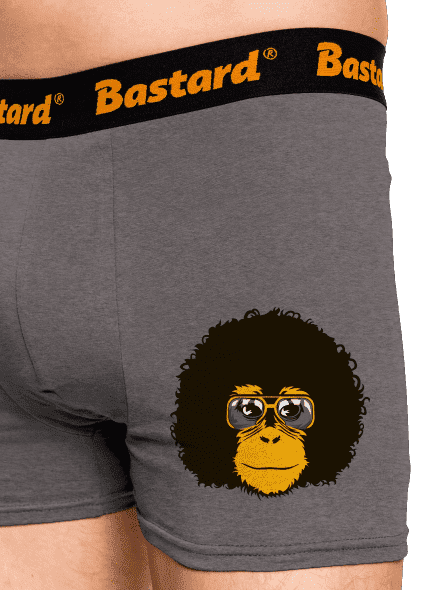 Retro opičiak boxerky Gray Melange