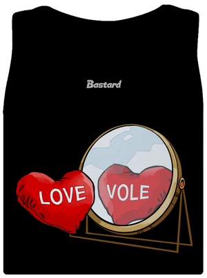 Love vole dámske tielko klasické Black