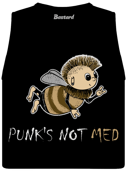 Punks Not Med dámske tielko voľné Black