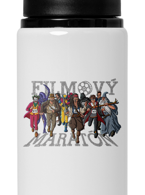 Filmový maratón flaša na vodu White