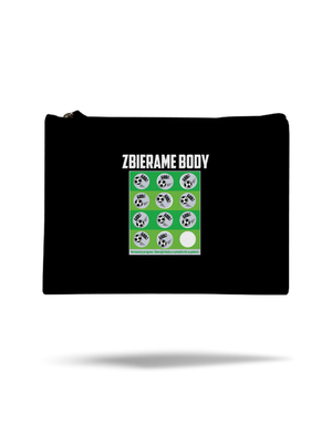 Zbierame body - futbal taštička Black