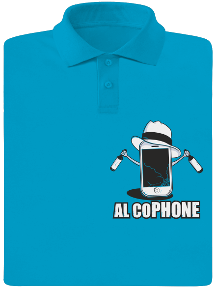 Al Cophone pánska polokošeľa Blue Atol