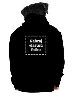 Vlastná fotka pánska mikina na zips Black