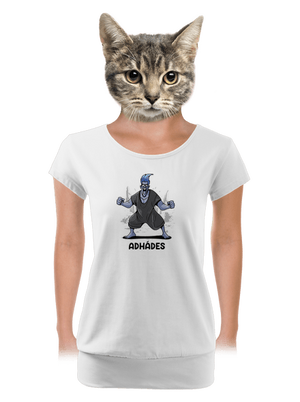 Adhádes dámske tričko s lemom White