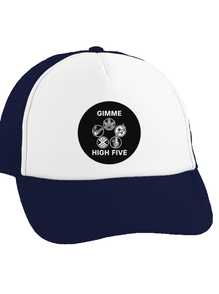 Gimme high five šiltovka truckerka French Navy cap