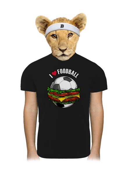 Foodball detské športové tričko Black