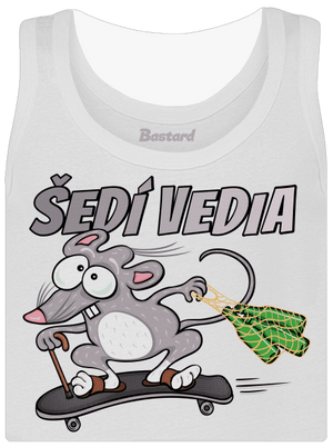 Šedí vedia - myšiak dámske tielko klasické White