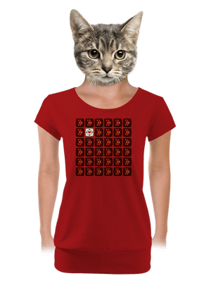 Pexeso dámske tričko s lemom Red Mal