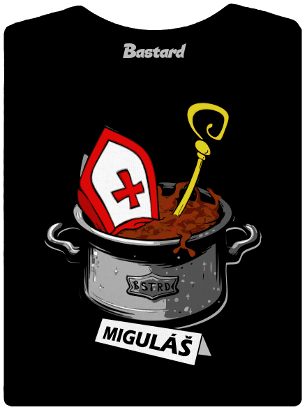 Miguláš dámske tričko Black
