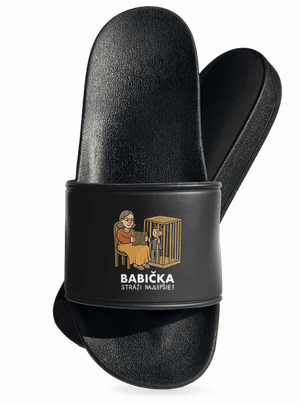 Babička stráži najlepšie šľapky Black