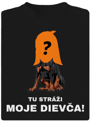 Tu strážim ja pánske športové tričko Black