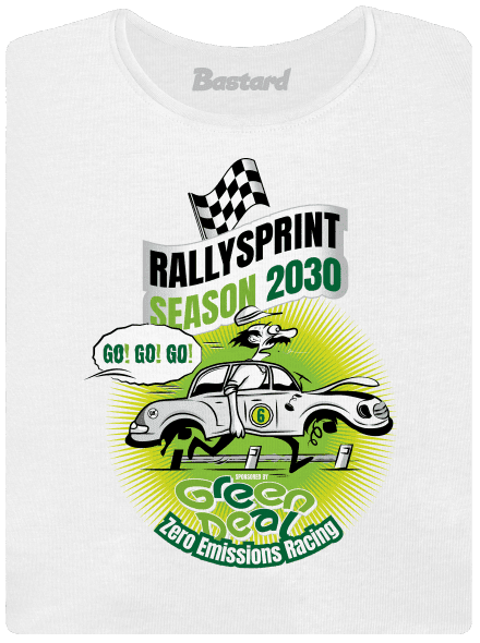 Rallysprint 2030 dámske tričko s lemom White