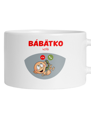 Bábätko volá hrnček makronka White