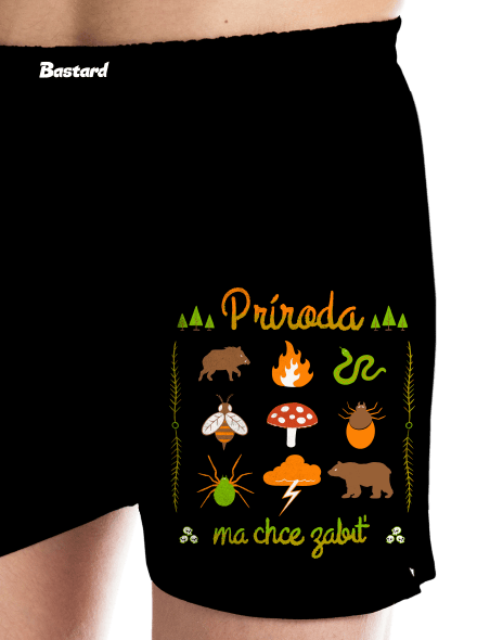 Príroda ma chce zabiť pánske trenky Black