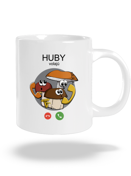 Huby volajú veľký hrnček White