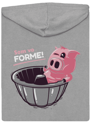 Vo forme pánska mikina na zips Light Melange