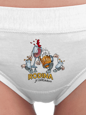 Rodina je základom dámske nohavičky White
