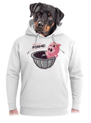 Vo forme unisex mikina premium Snowwhite