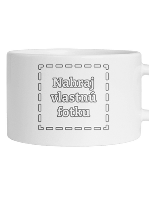 Vlastná potlač hrnček makronka White