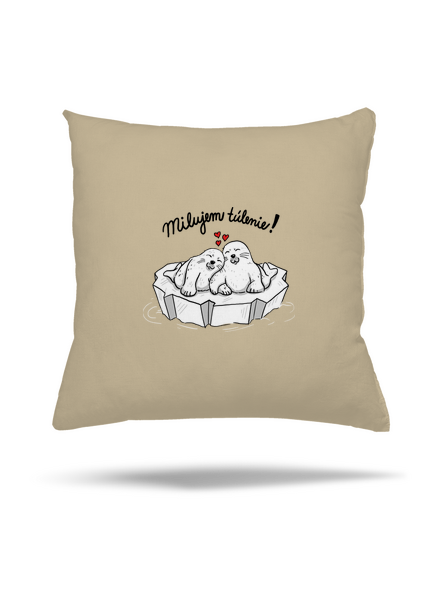 Milujem túlenie vankúš Beige